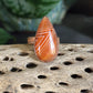 Dyed agate ring