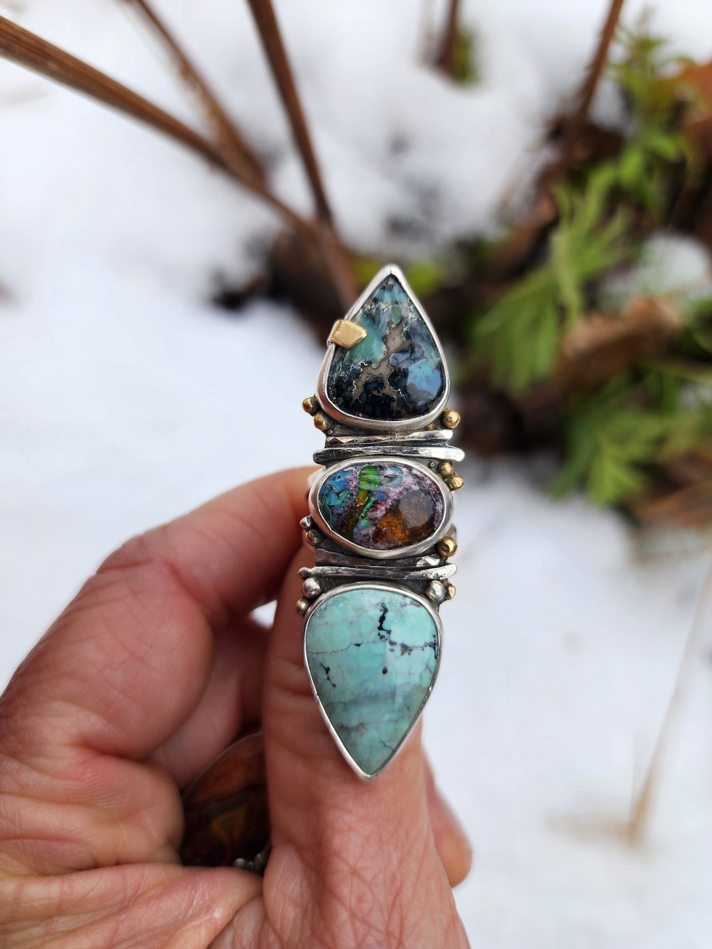 C&T + Fire Opal |size 7|